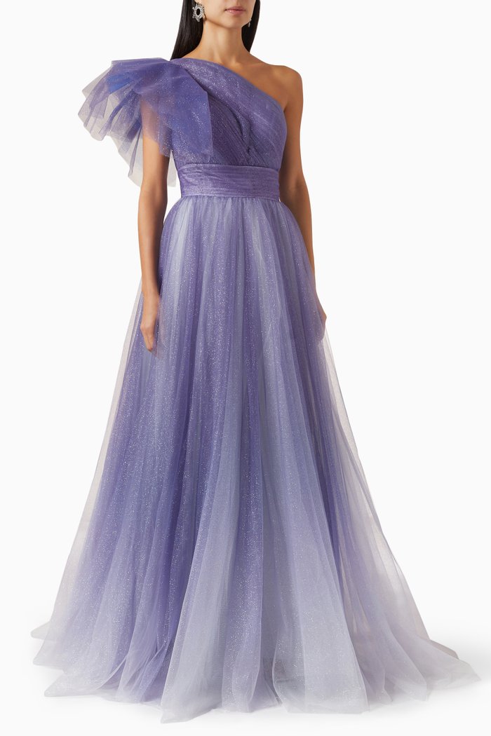 

Ombre Tulle Gown, Blue