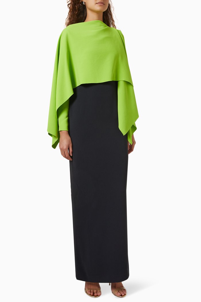 

Yael Maxi Dress in Crêpe, Green