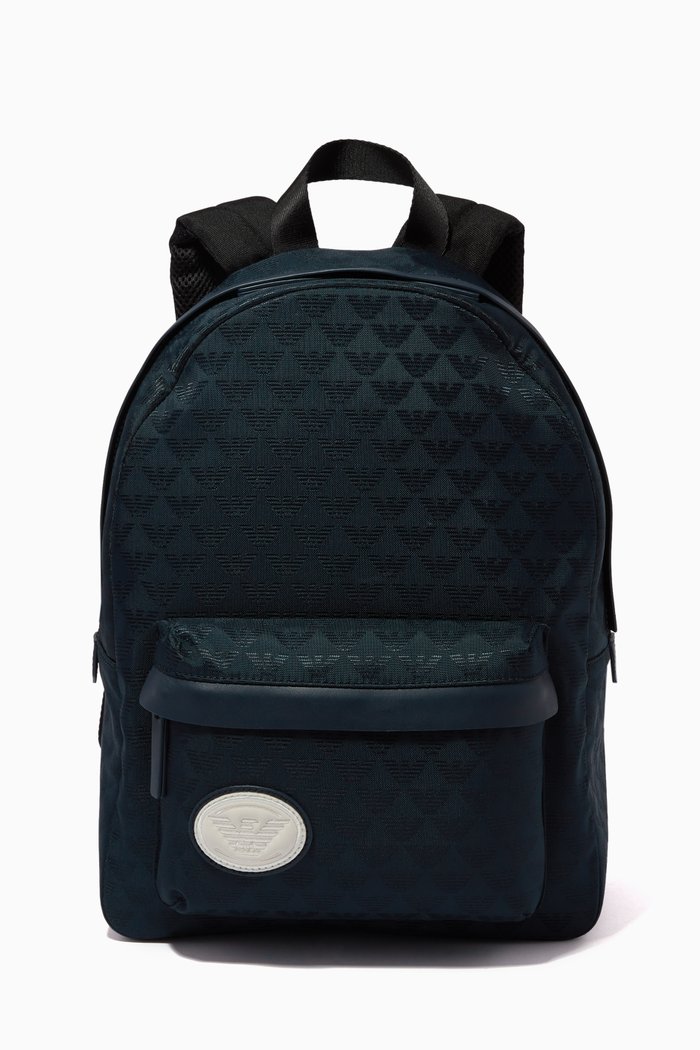 

EA Eagle Patch Backpack in Jacquard, Blue