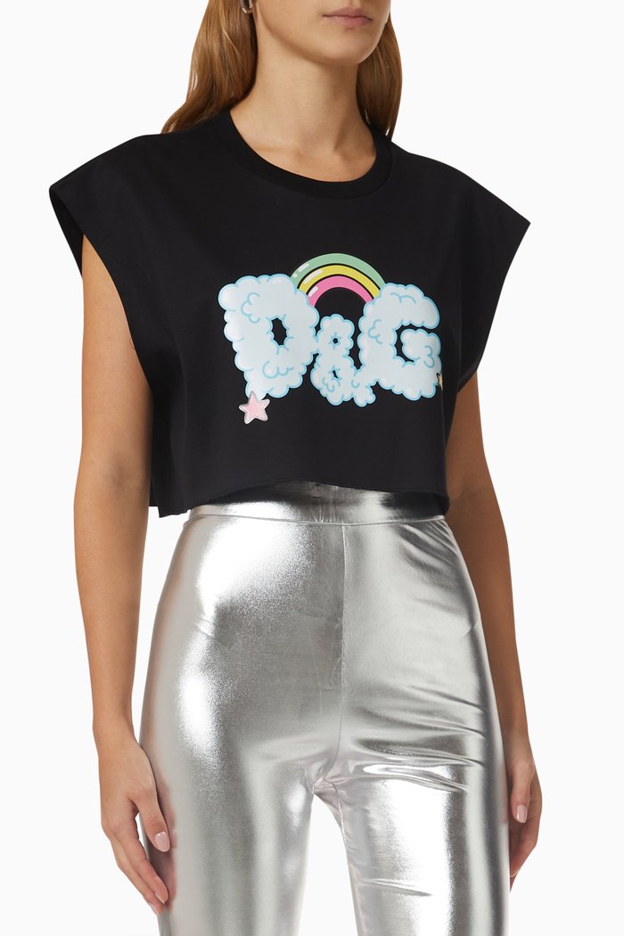 

Gianpiero D’Alessandro Logo Printed T-shirt in Jersey, Black