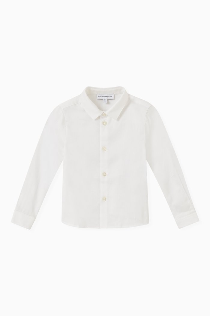 

Eagle Logo Shirt in Cotton, White
