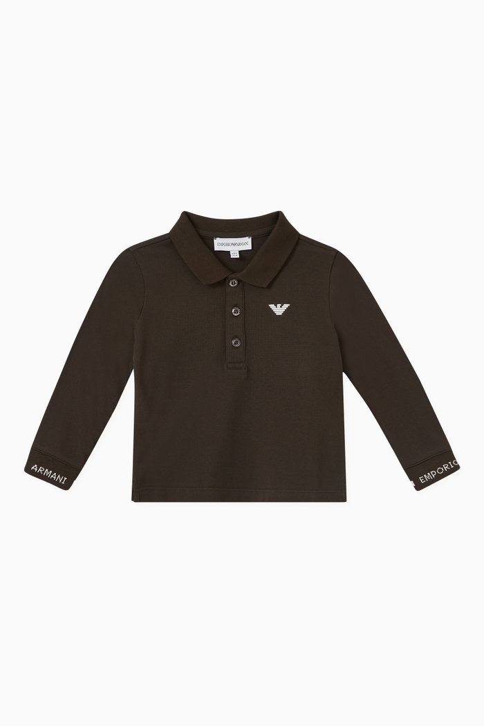 

Logo Polo Shirt in Cotton, Green