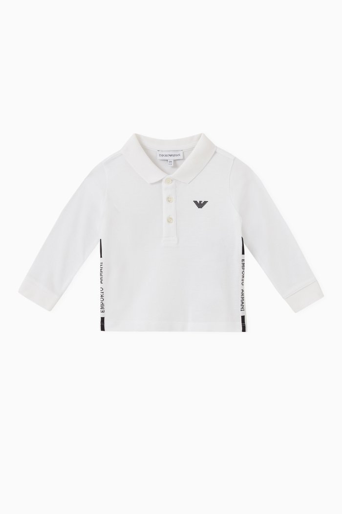 

Logo Polo Shirt in Cotton, White