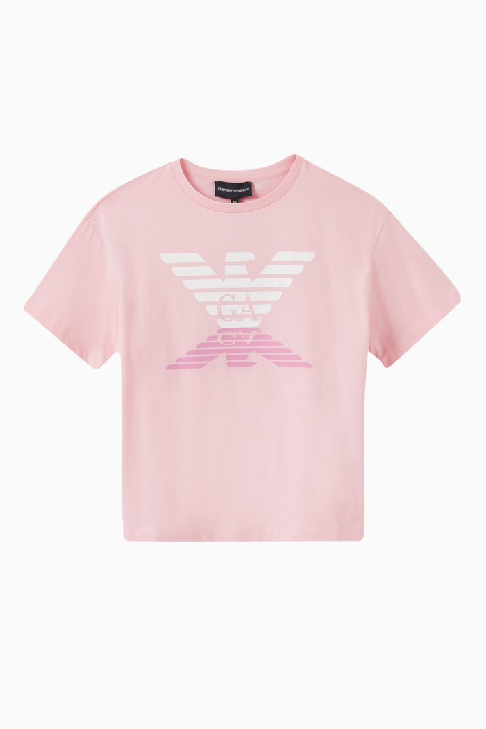 

EA Crew Capsule T-shirt in Cotton Jersey, Pink