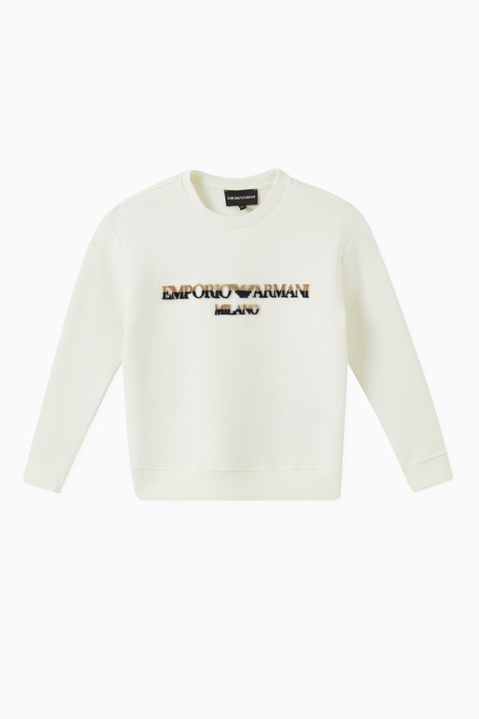 

EA 3D Logo Sweatshirt in Cotton-blend, Neutral