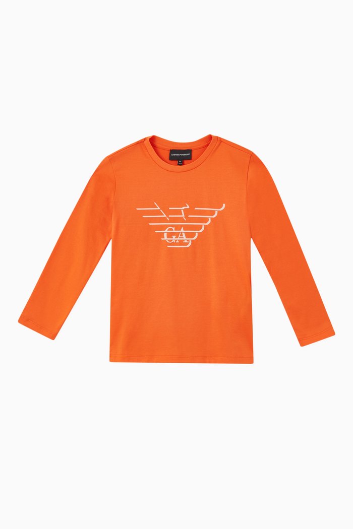 

Logo T-shirt in Cotton, Orange