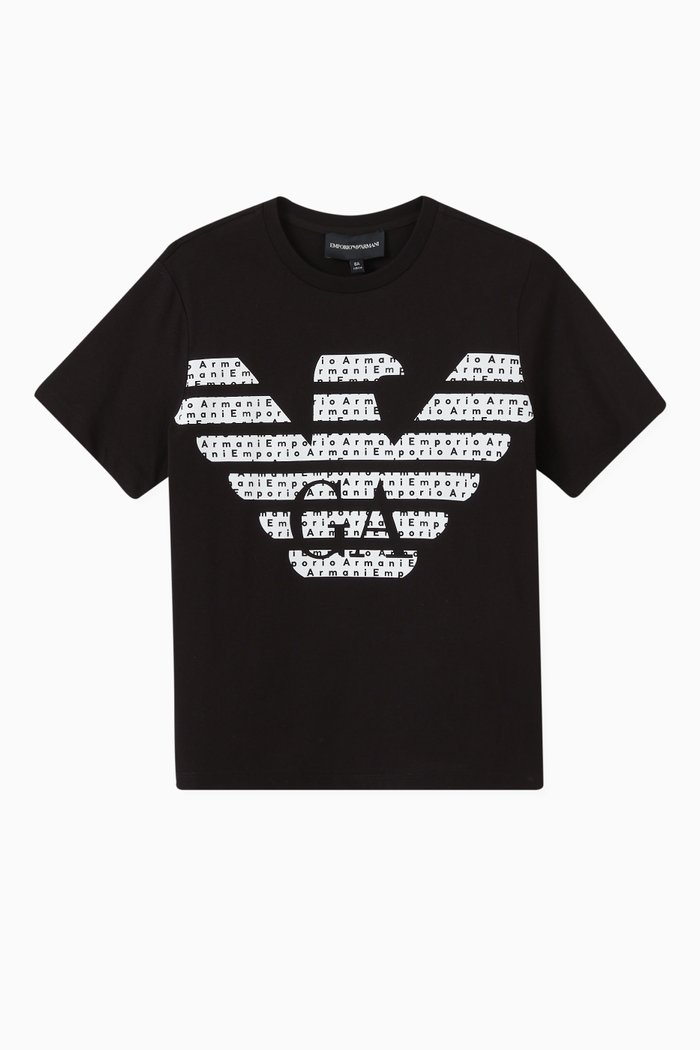 

EA Crew Capsule T-shirt in Cotton, Black