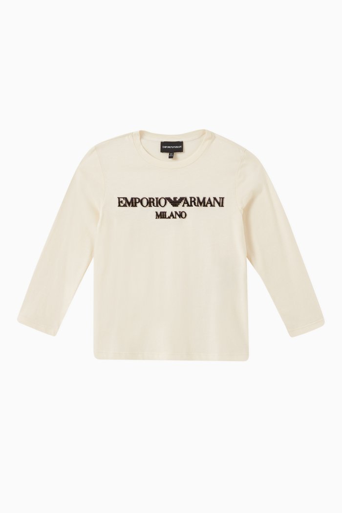 

3D EA Eagle Logo T-shirt in Pima Cotton Jersey, Neutral