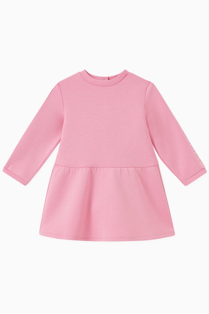 

EA Logo Tape Dress in Double Jersey, Pink