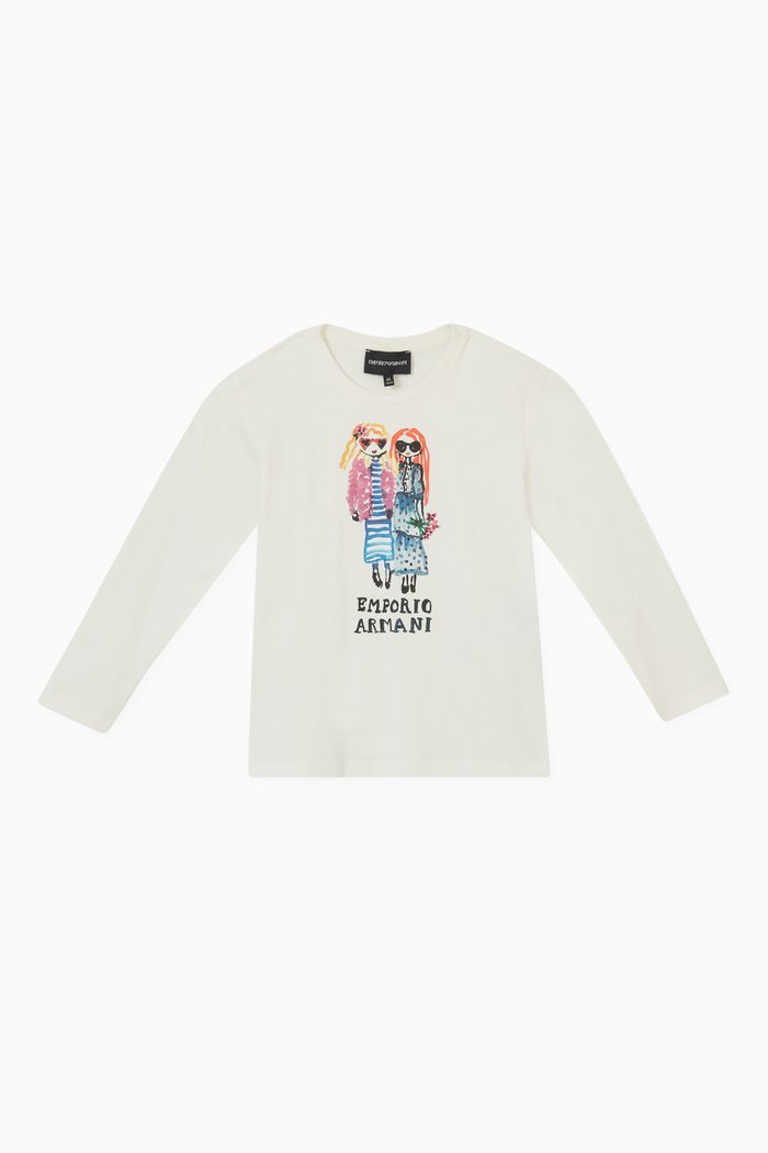 

Dolls Logo Graphic T-shirt in Cotton, White