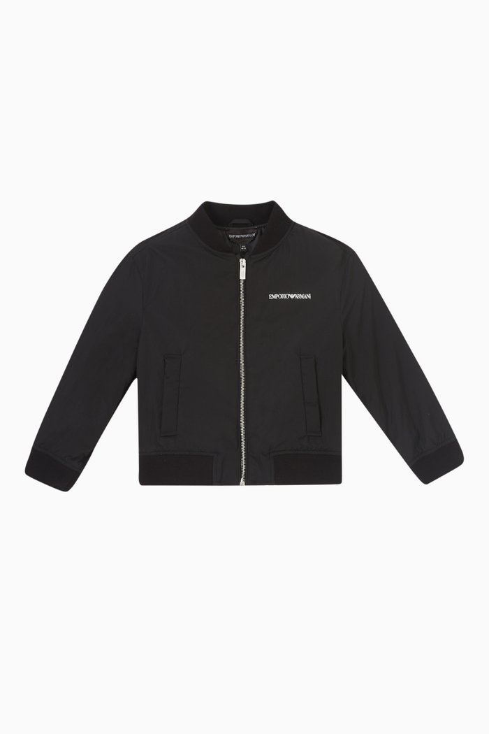 

Logo Bomber Jacker in Polyester, Black