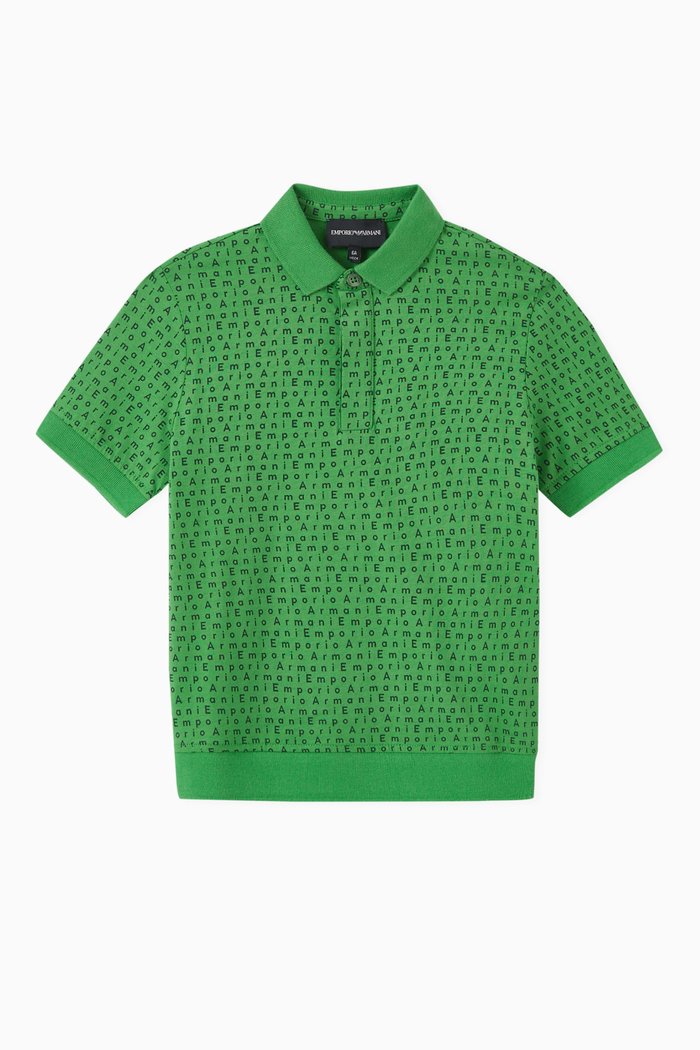 

EA Crew Capsule Polo Shirt in Cotton, Green