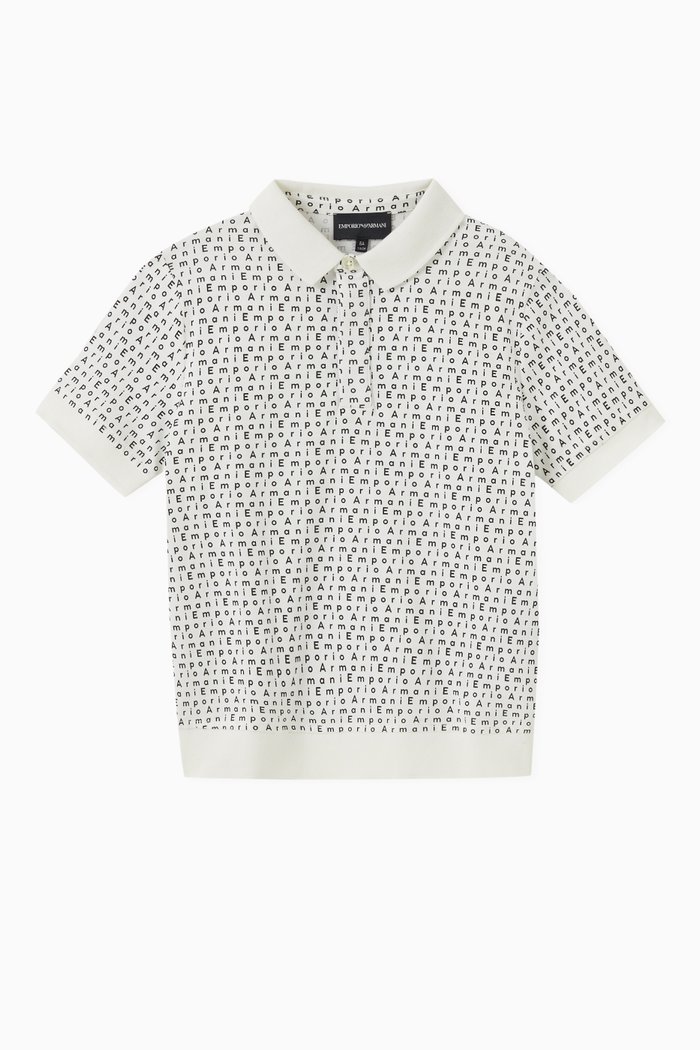 

EA Crew Capsule Polo Shirt in Cotton, White