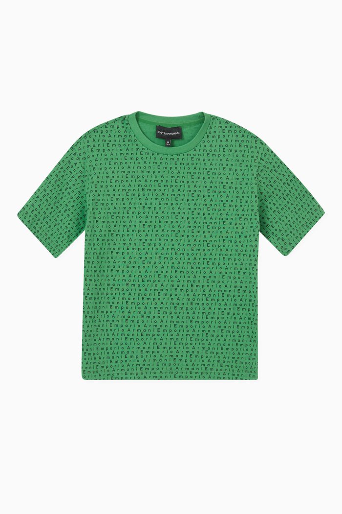 

EA Crew Capsule Micro Logo T-shirt in Cotton, Green
