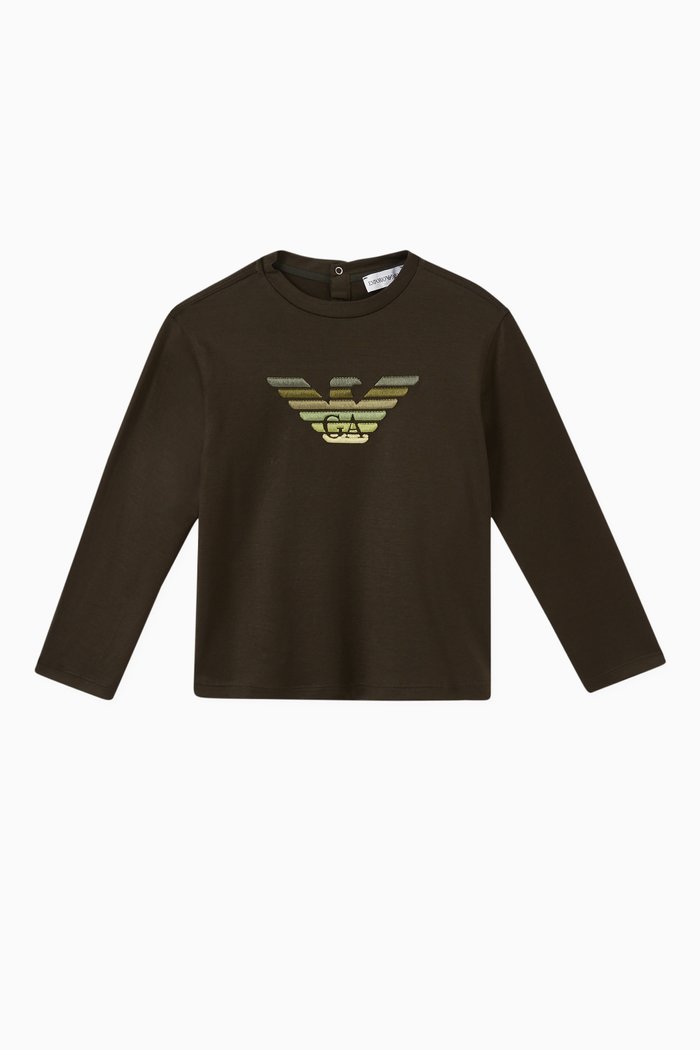 

EA Eagle 3D Logo T-shirt in Cotton, Green