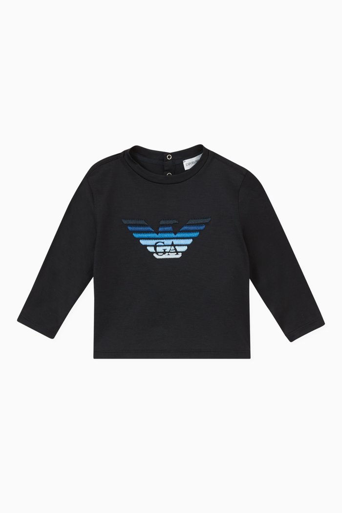

EA Eagle 3D Logo T-shirt in Cotton, Blue