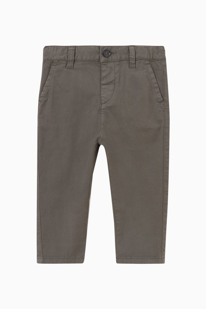 

Plain Chino Pants in Cotton, Grey