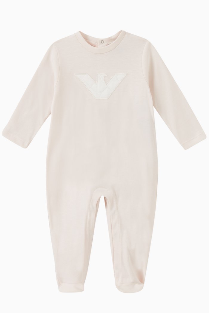 

Logo Sleepsuit in Cotton, Pink