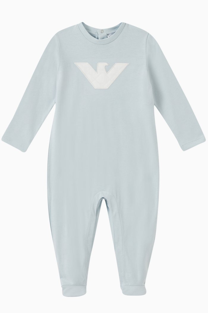 

Logo Sleepsuit in Cotton, Blue