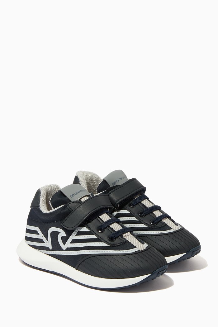 

Macro Eagle Logo Low-top Sneakers, Blue