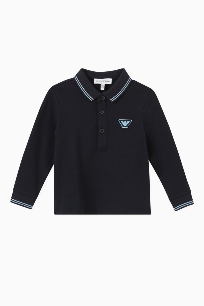 

Logo Polo Shirt in Cotton, Blue