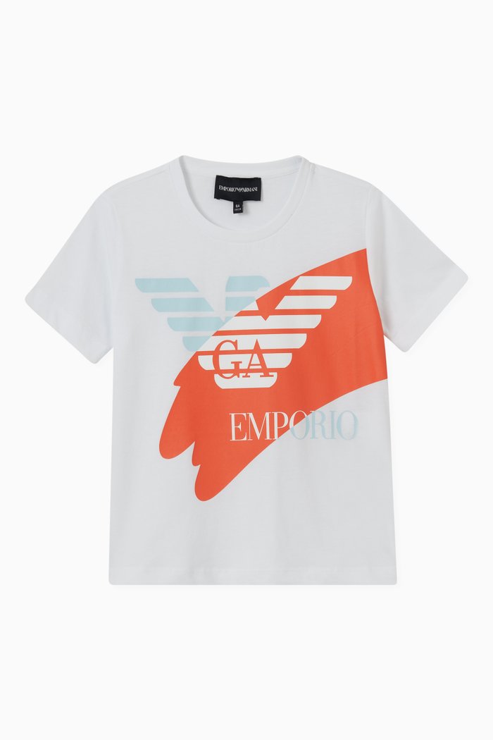 

Logo Print T-shirt in Cotton, White