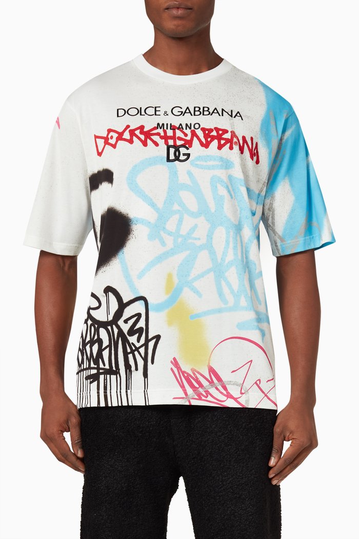 

Spray Paint T-shirt in Cotton Jersey, Multicolour