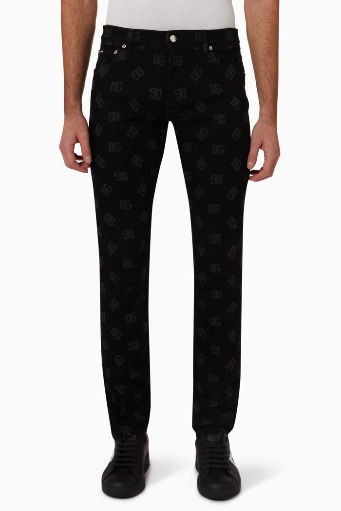 

Skinny Jeans in DG Stretch Denim, Black
