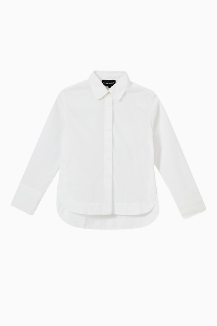 

Plain Shirt in Poplin, White