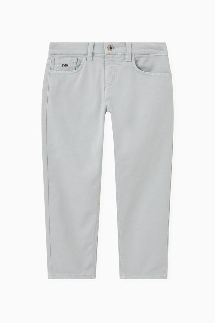 

Logo Straight-leg Jeans, Grey