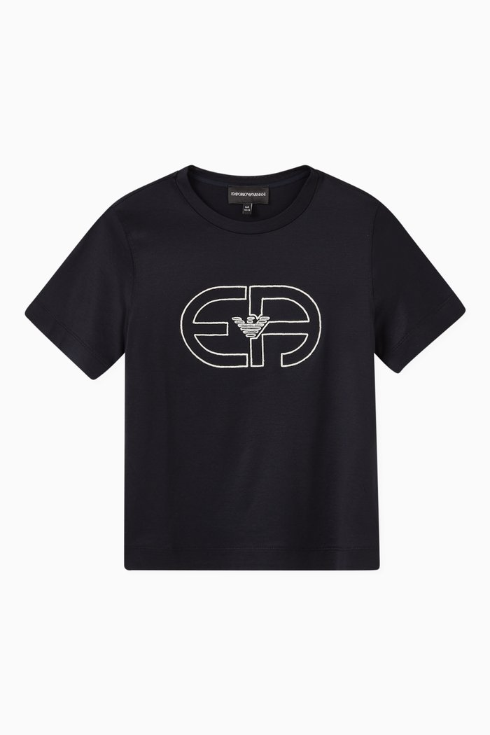 

Recreate Logo T-shirt in Cotton, Blue
