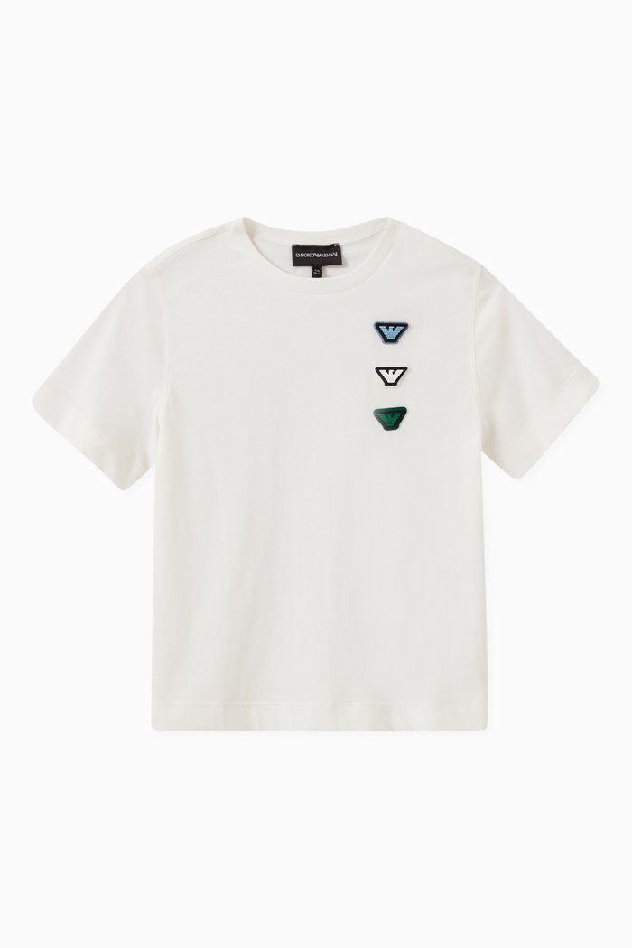 

Rubberised Logo T-shirt in Cotton, White
