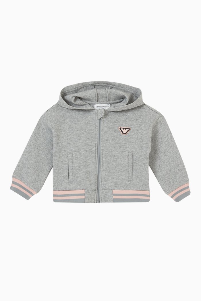

EA Eagle Hoodie in Cotton, Grey
