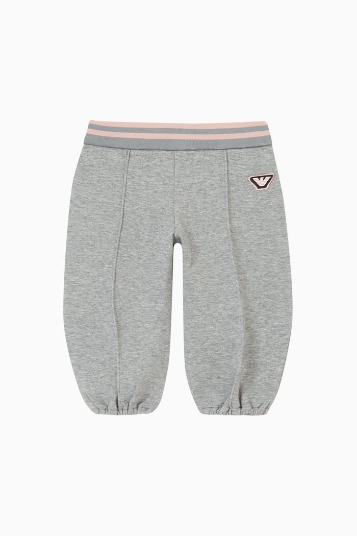 

EA Eagle Logo Sweatpants in Double Jersey, Grey