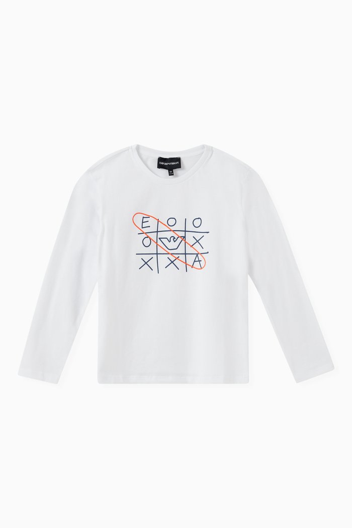 

Music Page Logo Print T-shirt in Cotton, White