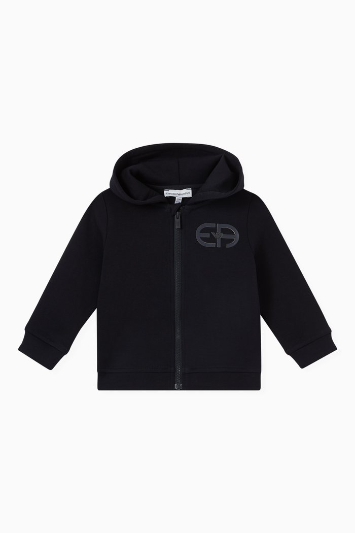 

Logo Hoodie in Cotton, Blue