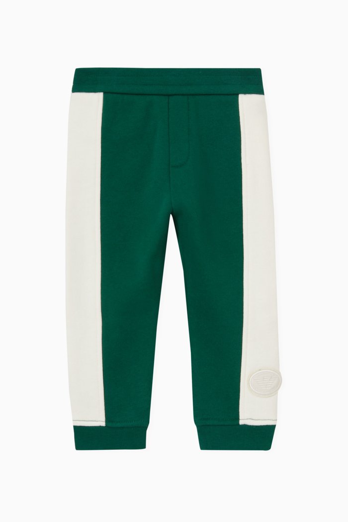 

Striped Sweatpants in Cotton, Green