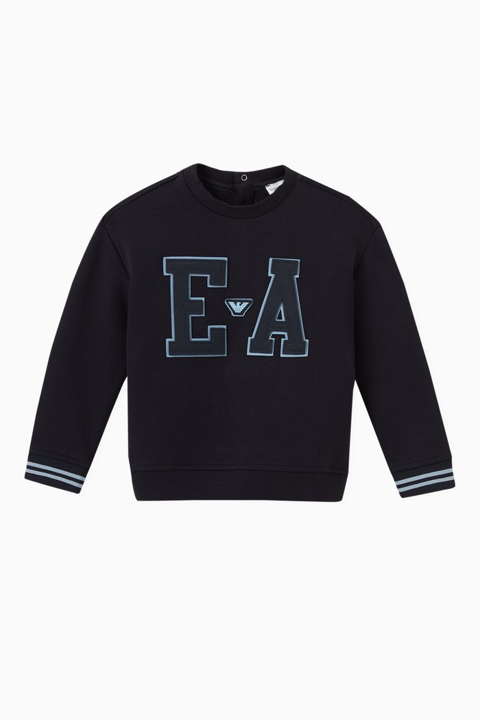 

Macro EA Logo Sweatshirt in Jersey, Blue