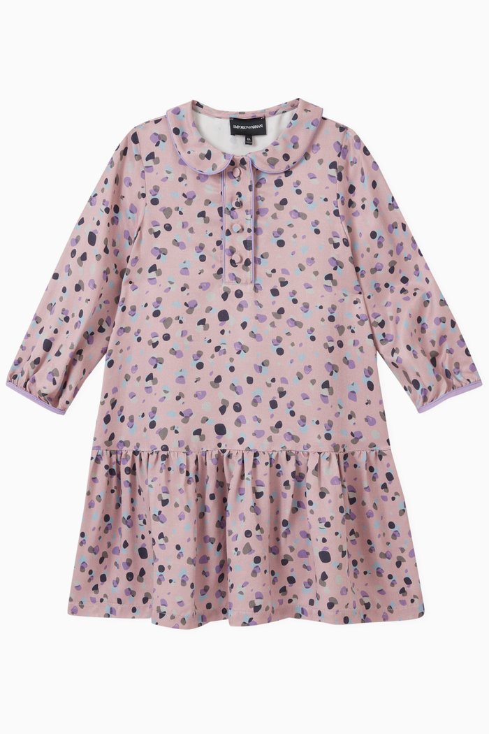 

Multicolour Polka Dot Print Dress, Pink