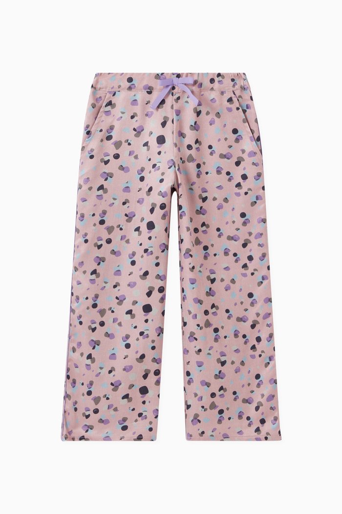 

Wide-leg Pants in Textured Fabric, Pink