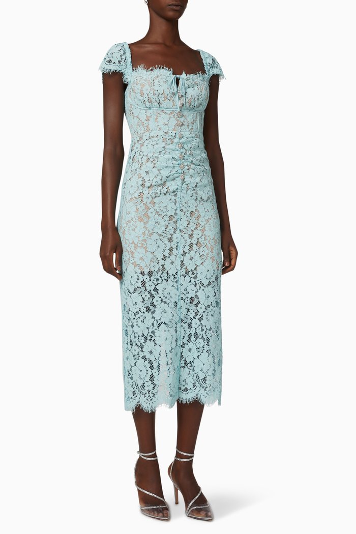 

Midi Dress in Lace, Blue
