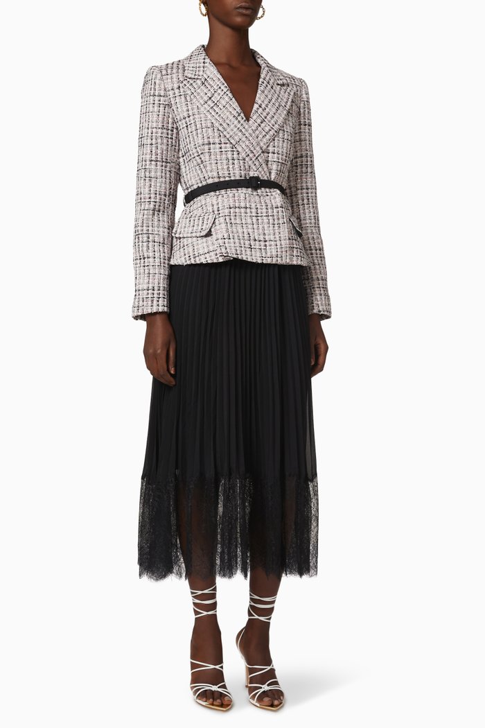 

Boucle Tailored Midi Dress, Multicolour