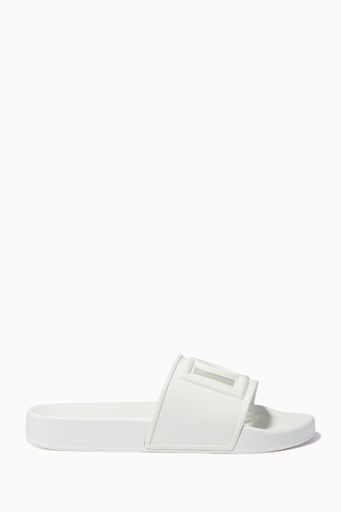 

DG Logo Sliders in Rubber, White