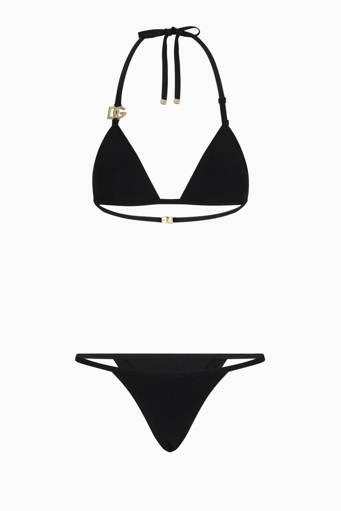 

DG Logo Triangle Bikini Set, Black