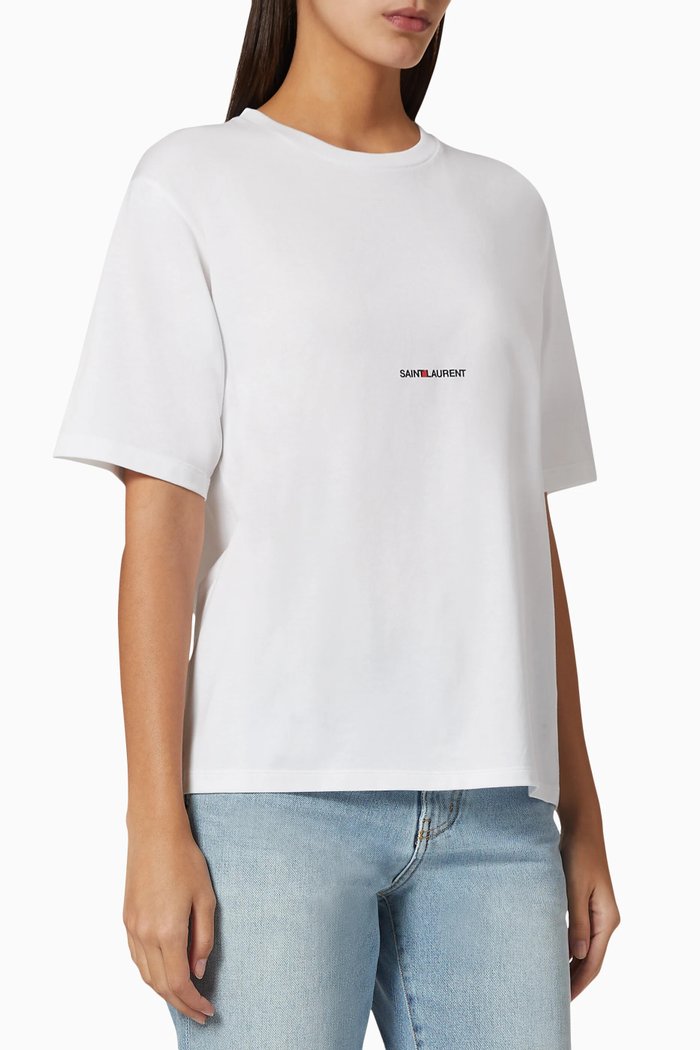 

Logo T-Shirt in Pure Cotton, White