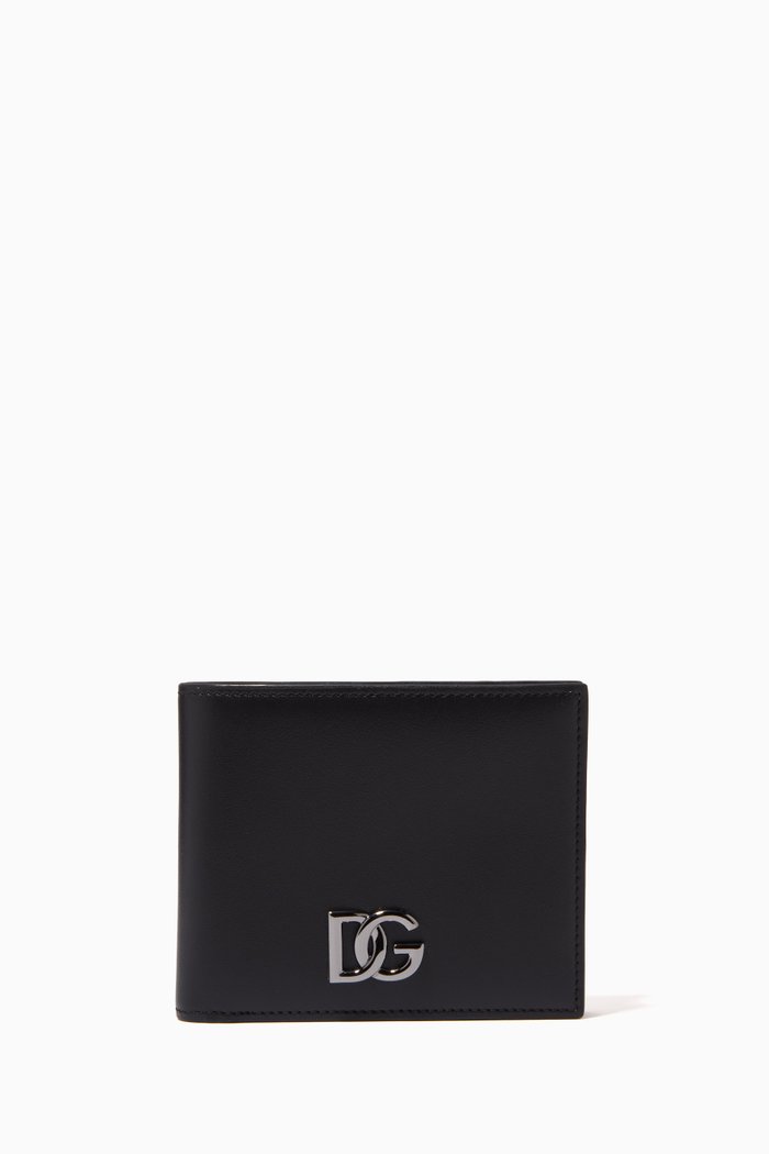 

DG Billfold Coin Wallet in Leather, Black