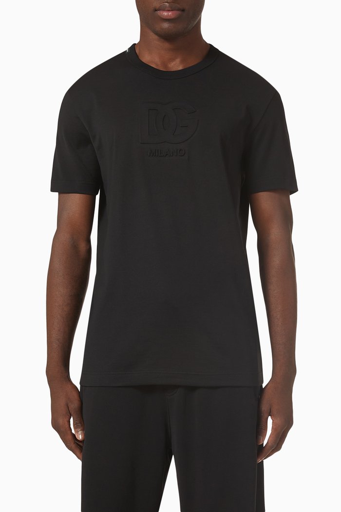 

Logo T-shirt in Cotton Jersey, Black