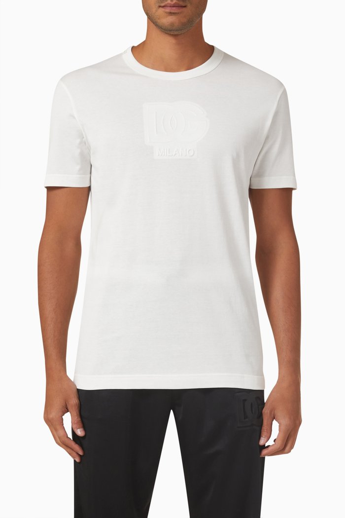 

Logo T-shirt in Cotton Jersey, White