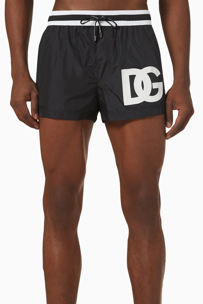 

DG Patch Short Swim Shorts, Black