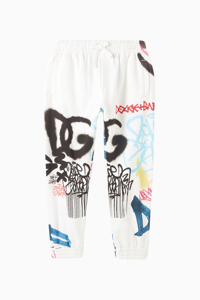 

Graffiti Sweatpants in Cotton, Multicolour